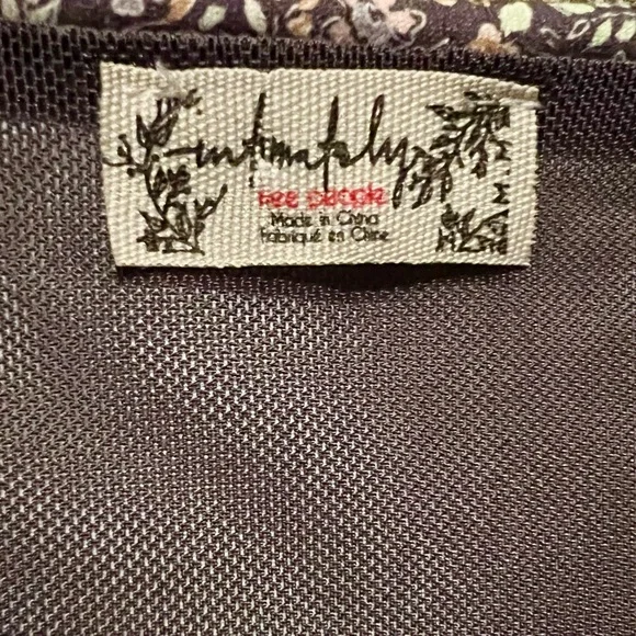 Intimately Free People Floral Thong Bodysuit in Grey - Picture 7 of 8